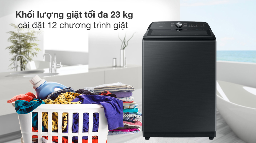 Máy Giặt Samsung Inverter 23 kg WA23A8377GV/SV - Khối lượng giặt và chương trình giặt