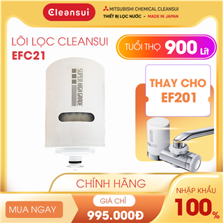Lõi Lọc Cleansui EFC21 / Tuổi thọ 900 Lít / Thay cho Bộ Lọc Cleansui EF201 Lõi Lọc Cleansui EFC21 / Tuổi thọ 900 Lít / Thay cho Bộ Lọc Cleansui EF201