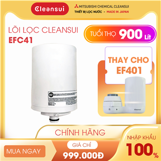 Lõi Lọc Cleansui EFC41 / Tuổi thọ 900 Lít / Thay cho Bộ Lọc Cleansui EF401 Lõi Lọc Cleansui EFC41 / Tuổi thọ 900 Lít / Thay cho Bộ Lọc Cleansui EF401