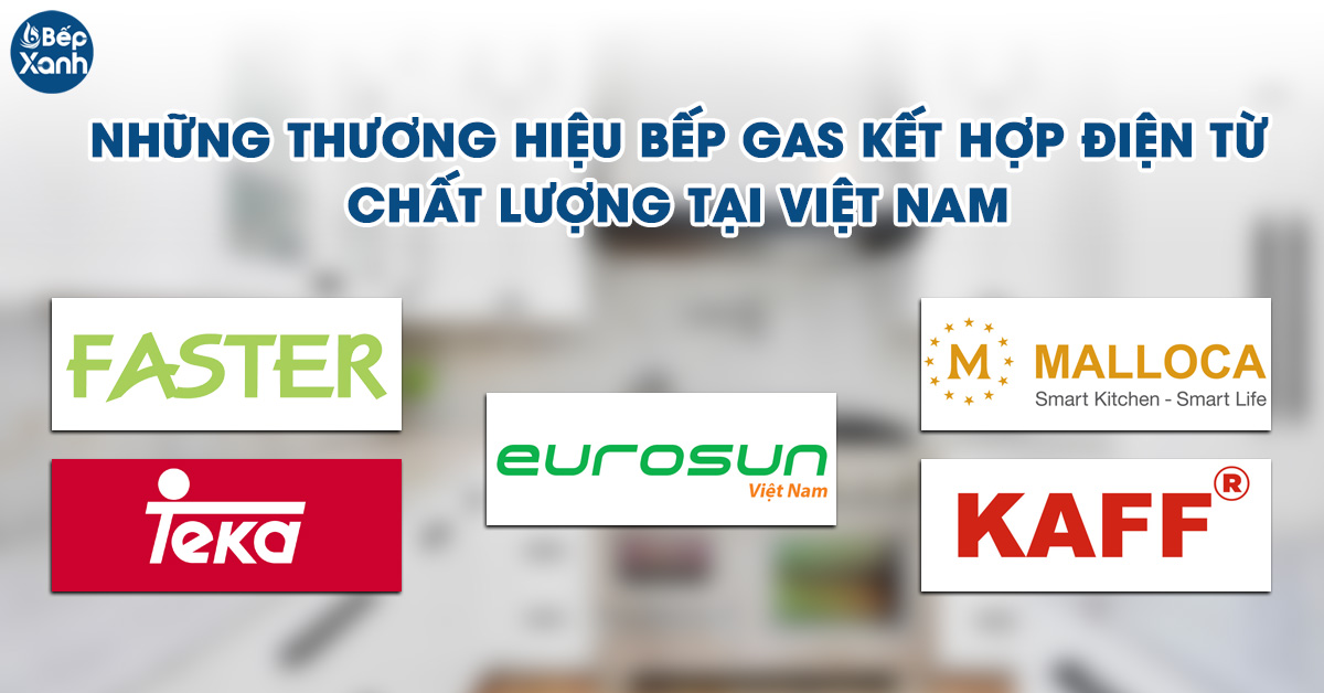 5 Thương hiệu cung cấp bếp gas tích hợp điện từ tại Việt Nam