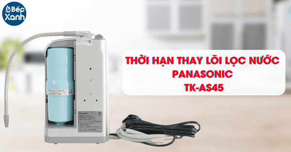 Thời hạn thay lõi của bộ lọc nước Panasonic TK-AS45
