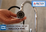 Vòi rửa chén nóng lạnh Malloca K94C / Đồng thau mạ chrome, có dây rút
